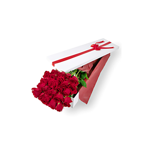 24 Long Stem Roses Presentation Box
