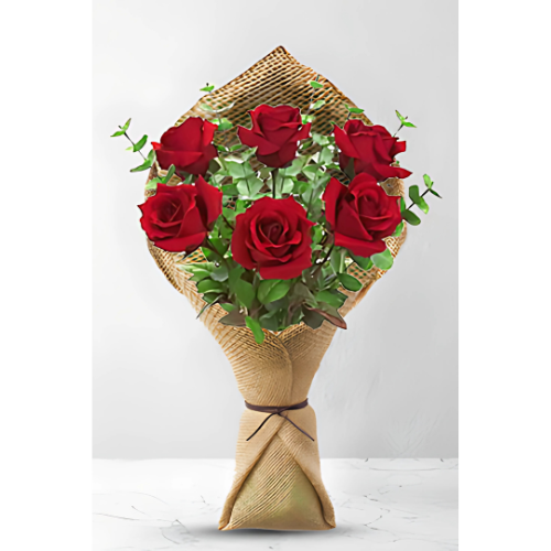 6 Long Stem Premium Rose Bouquet