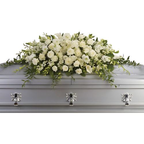 Purity And Peace Casket Spray